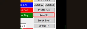 ปุ่ม Auto SL ตั้ง Stop Loss อัตโนมัติ
