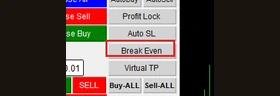 ปุ่ม Break Even เลื่อน SL ไปจุดเท่าทุน