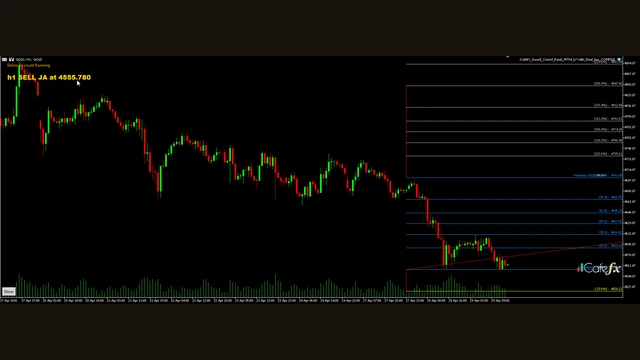 ปุ่ม Show Fibo แสดง Fibonacci บนชาร์ต